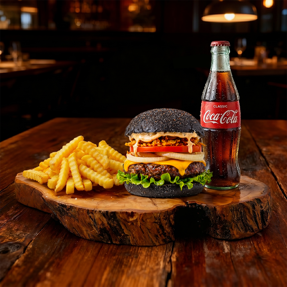 Black Burger Menü