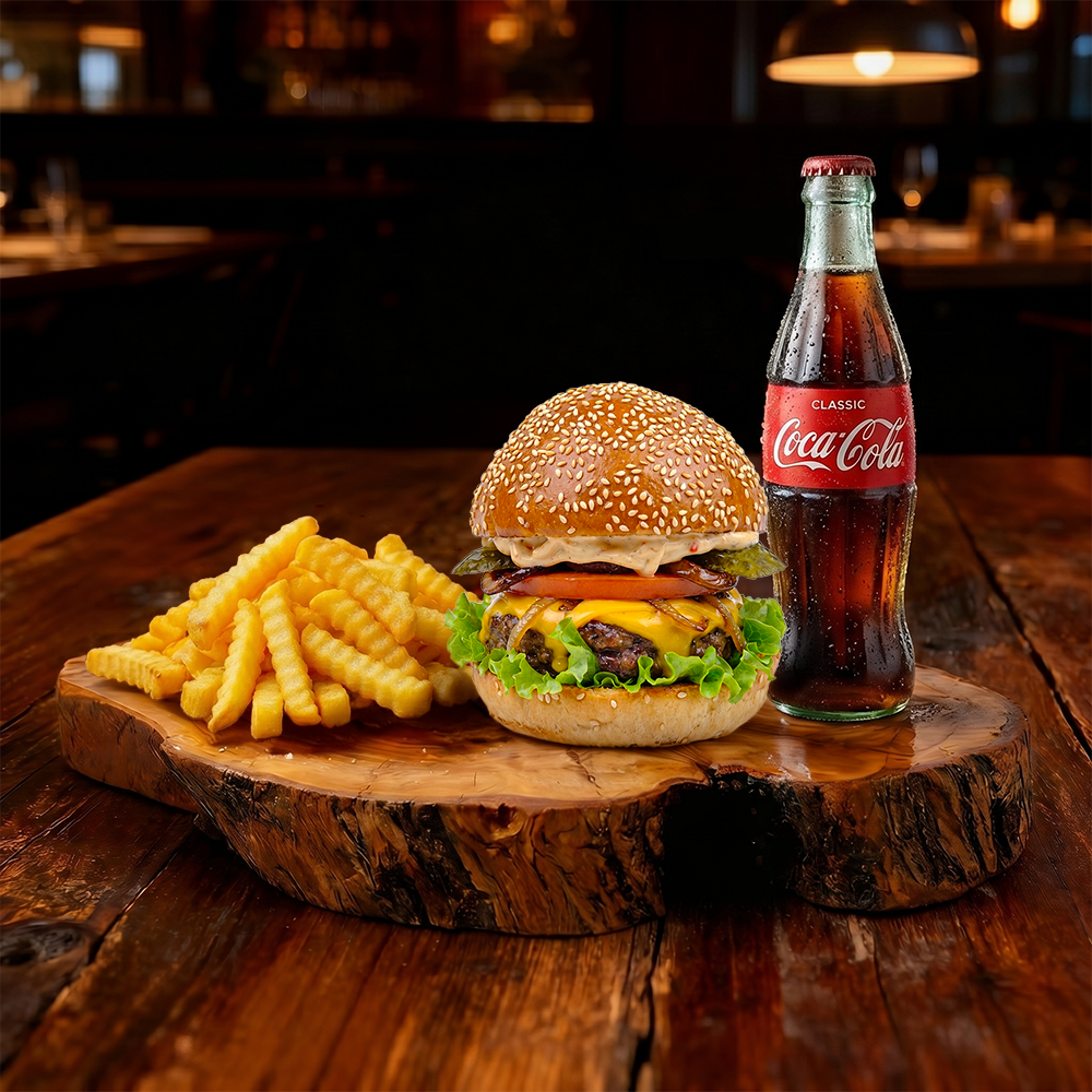 Cheese Burger Menü